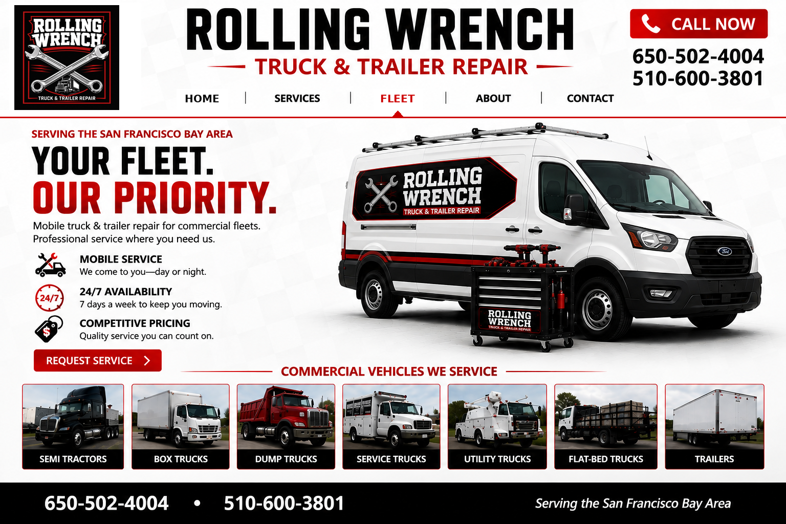 Rolling Wrench fleet page